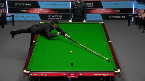 2023斯诺克英格兰公开赛 第二轮希金森VS周跃龙,挺进英格兰公开赛第三轮”
